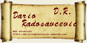 Dario Radosavčević vizit kartica